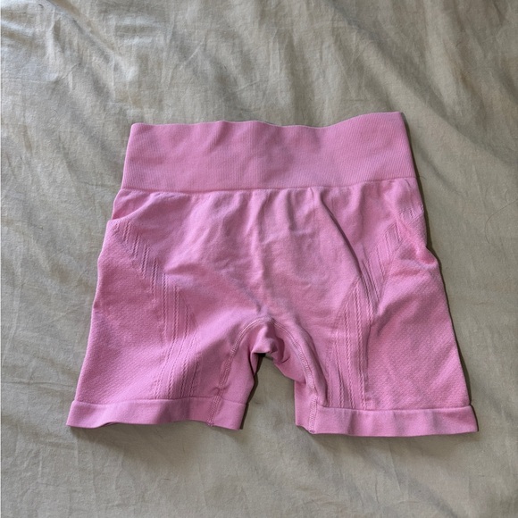 Pink High-Waisted Shorts - Picture 1 of 4
